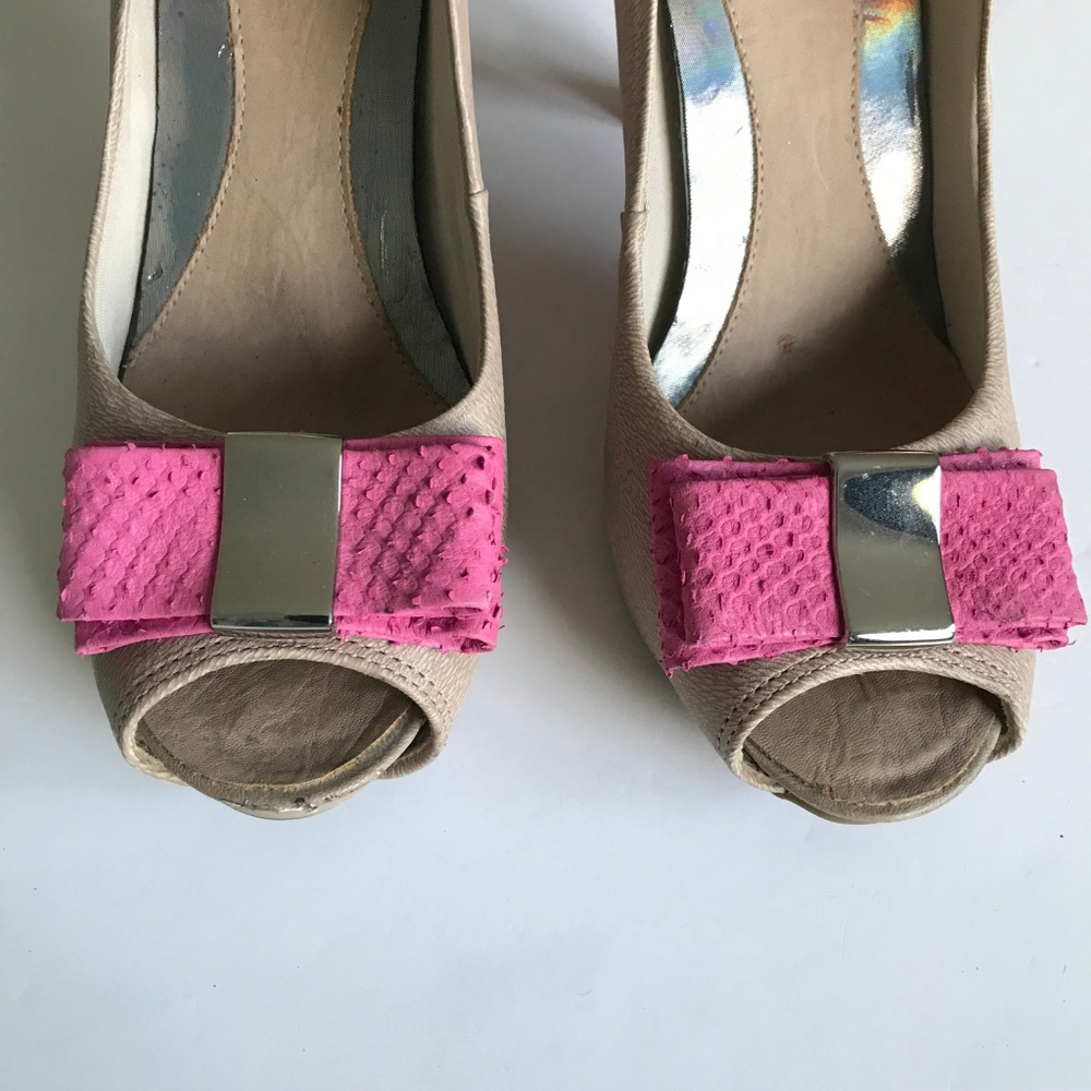 Ramarin open toe leather pumps Sz 7 (S-61) - Picture 3 of 8